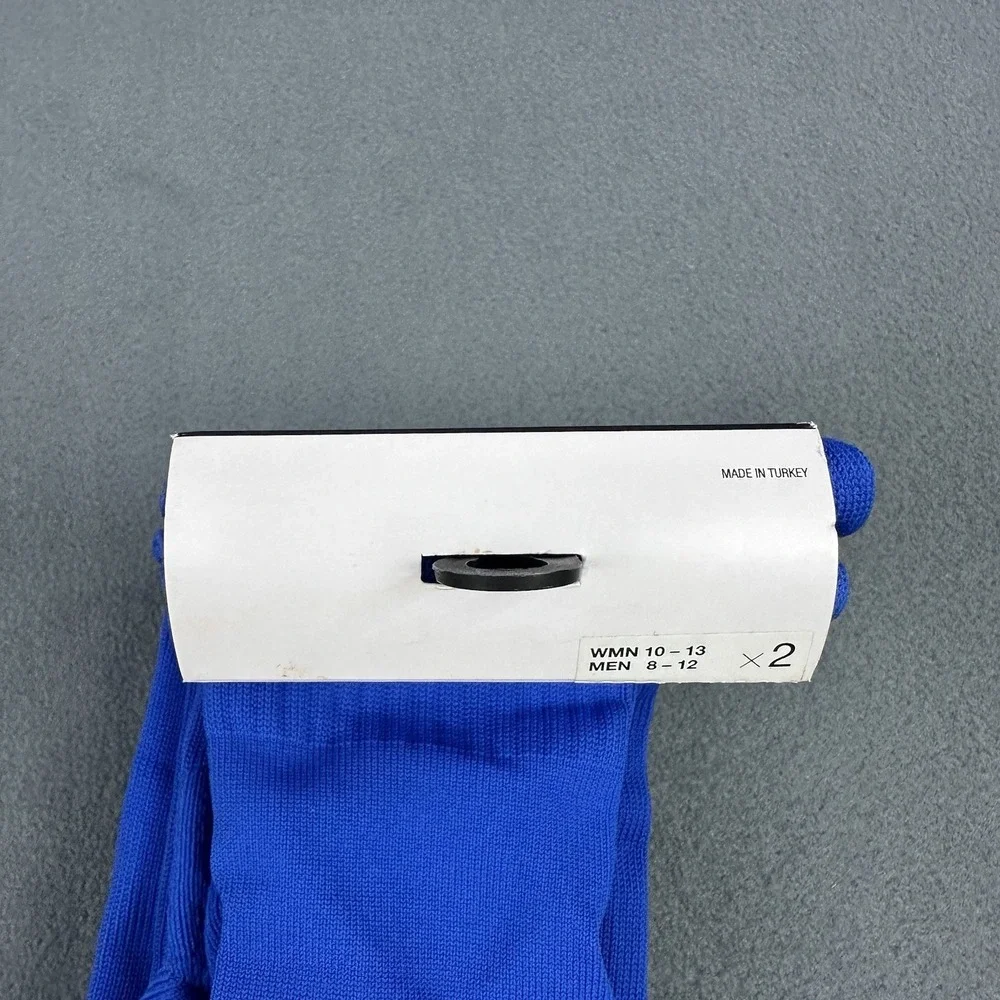 Nike Performance Dri-FIT Knee High Cushioned Socks 2 Pair Blue Unisex NWT